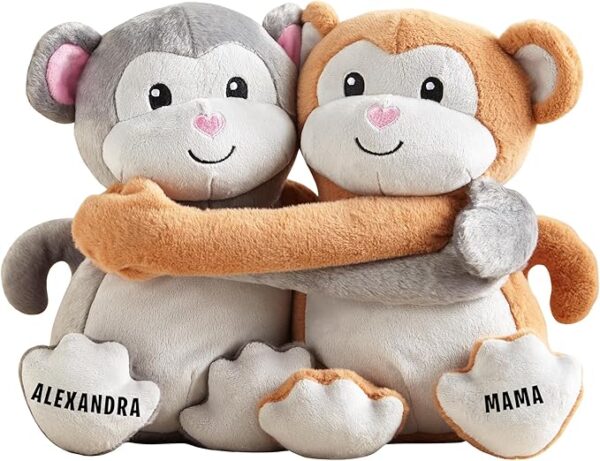 Let's Make Memories Personalized Hugging Plush Monkeys