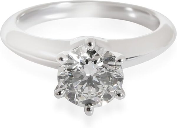 Pre-Loved, Diamond Solitaire Engagement Ring in Platinum H VS1 1.04 CTW, 4