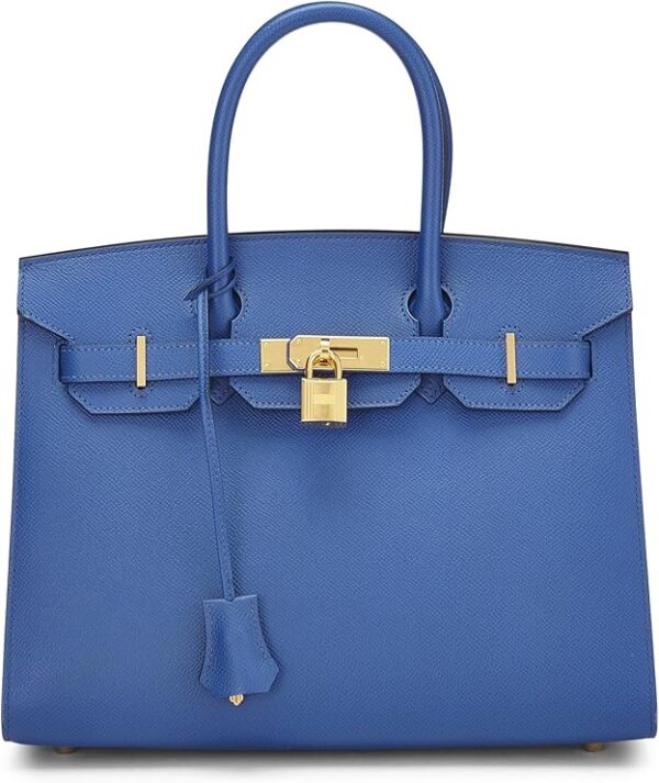 Hermès, Pre-Loved Blue France Epsom Birkin 30, Blue France